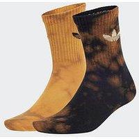 Adidas Originals Womens Acid-Washed Crew Socks 2 Pairs - Black