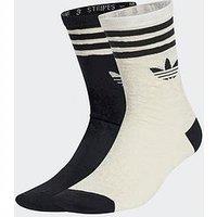Adidas Originals Unisex Snake Crew Socks 2 Pairs - White