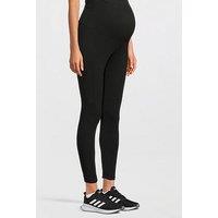 Adidas Sportswear Women'S Maternity Rib High Waisted 7/8 Leggings - Black