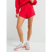 Adidas Sportswear Women'S Essentials French Terry Cargo Shorts - Pure Ruby/Black