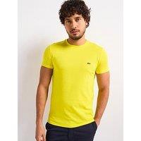Lacoste Regular Fit Lightweight Cotton Pima Jersey T-Shirt - Yellow