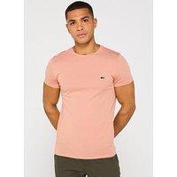 Lacoste Regular Fit Lightweight Cotton Pima Jersey T-Shirt - Light Brown
