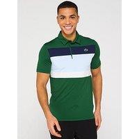 Lacoste Regular Fit Ultra Dry Stretch Jersey Golf Polo Shirt - Green