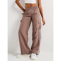 Adidas Originals Womens 3-Stripes Cargo Tracksuit Bottoms - Brown