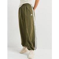 Adidas Sportswear Women'S Essentials 3-Stripes Woven Parachute Pants - Green