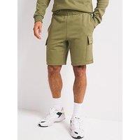 Lacoste Regular Fit Cargo Sweat Shorts - Khaki