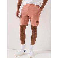Lacoste Regular Fit Washed Fleece Shorts - Terracotta Brown