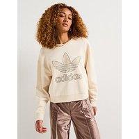 Adidas Originals Womens Snake Crew Sweatshirt - White