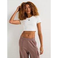 Adidas Originals Women'S Essentials Ribbed T-Shirt - White