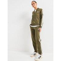 Adidas Sportswear Womens Essentials 3-Stripes Track Suit - Green