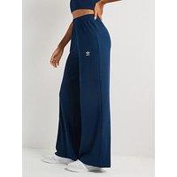 Adidas Originals Womens Essentials Wide Rib Pants - Blue