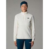 The North Face Women'S 100 Glacier 1/4 Zip Fleece - White