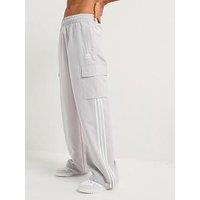 Adidas Originals Women'S 3-Stripes Cargo Tracksuit Bottoms - Grey Two