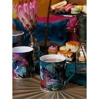 Mikasa X Sarah Arnett Porcelain 300Ml Straight Sided Mug, Flamingo