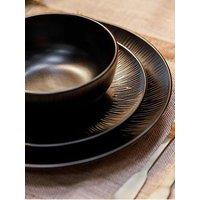 Mikasa Jardin Midnight 12Pc Stoneware Dinner Set