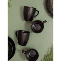 Mikasa Jardin 4Pc Stoneware Mug Set, 420Ml