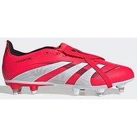 Adidas Mens Predator League Fold-Over Tongue Soft Ground Football Boot - Red
