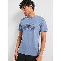 Barbour International Venture Graphic T-Shirt- Blue