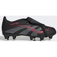 Adidas Junior Predator League Fold-Over Tongue Soft Ground Football Boots - Black