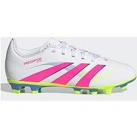 Adidas Junior Predator Club Firm Ground Football Boot - White