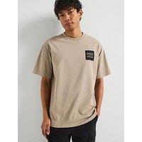 Barbour International Micro Block Oversized T-Shirt- Beige
