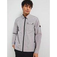 Barbour International Inline Zipped Overshirt - Light Grey