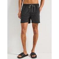 Barbour International Panel Logo Swim Shorts - Black