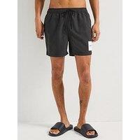 Barbour International Block Print Swim Shorts - Black