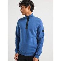 Barbour International Outline Funnel Neck Sweat Top - Blue