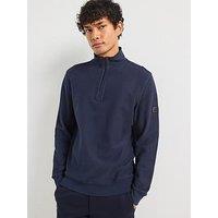 Barbour International Samuel Funnel Neck Sweat Top - Navy
