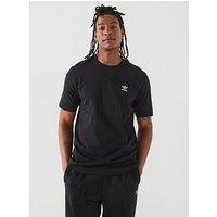 Adidas Originals Mens Trefoil Essentials T-Shirt - Green - Black