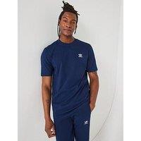 Adidas Originals Mens Trefoil Essentials T-Shirt - Navy - Blue