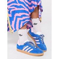 Adidas Originals Women'S Gazelle Trainers - Blue/Orchid Fusion/Gum 3