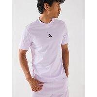 Adidas Sportswear Mens Essentials Single Jersey T-Shirt - Purple -