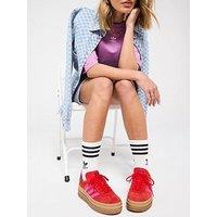 Adidas Originals Womens Gazelle Bold Trainers - Red