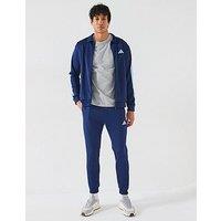 Adidas Sportswear Mens Sportswear Basic 3-Stripe French Terry Tracksuit - Blue