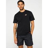 Adidas Sportswear Mens Lounge Mini Embroidery Graphic T-Shirt - Black