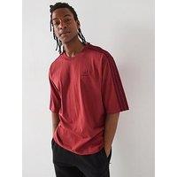 Adidas Originals Men'S Adicolor Oversized T-Shirt - Preloved Ruby