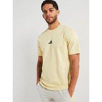 Adidas Sportswear Men'S Essentials Small Logo Single Jersey T-Shirt - Yellow/Black