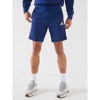 Adidas Sportswear Mens Essentials 3-Stripe Fleece Shorts - Blue