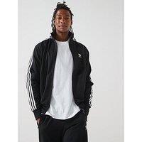 Adidas Originals Mens Firebird Track Top - Black - Black/White