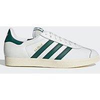 Adidas Originals Unisex Gazelle Trainers - Core White/C Green/Cream White