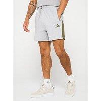 Adidas Sportswear Mens Seasonal Essentials Colorblock Shorts - Grey