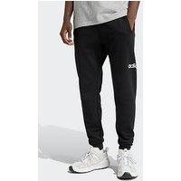 Adidas Sportswear Mens Essentials Linear Fleece Joggers Cuffed - Black