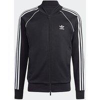 Adidas Originals Mens 3-Stripe Full Zip Top - Black