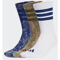 Adidas Sportswear Unisex Stonewash Crew Socks 3 Pairs - Blue