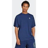 Adidas Originals Mens Trefoil Essentials Oversized T-Shirt - Navy