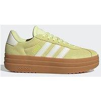 Adidas Sportswear Womens Vl Court Bold Trainers - Ice Yellow/Off White/Lucid Lem