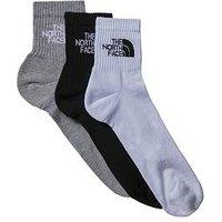 The North Face Multi Sport Cushioned Quarter Sock 3 Pack - Multi
