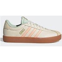 Adidas Sportswear Womens Vl Court 30 Trainers - White/Powder Coral/Linen Green